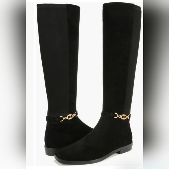 ๐ฃ Sam Edleman Clive Black Suede Boots๐ขSignature Logo Hardware Size 8.5 ๐ ๐ - Picture 2 of 11